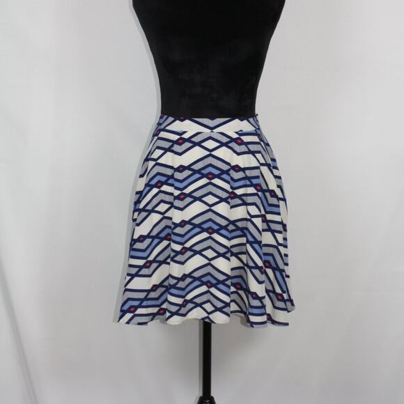 Anthropologie Francesca's Birdhouse Geometric Print Skit Size Medium - Picture 12 of 12